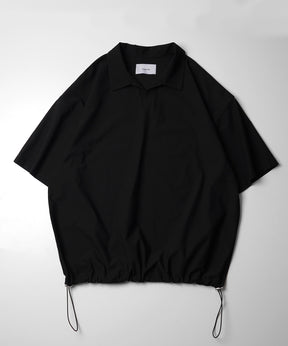 25SS ビックシルエット ポリメッシュ ドロスト スキッパーシャツ