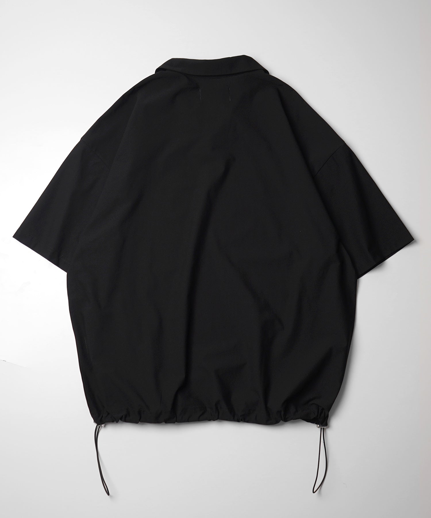 25SS ビックシルエット ポリメッシュ ドロスト スキッパーシャツ