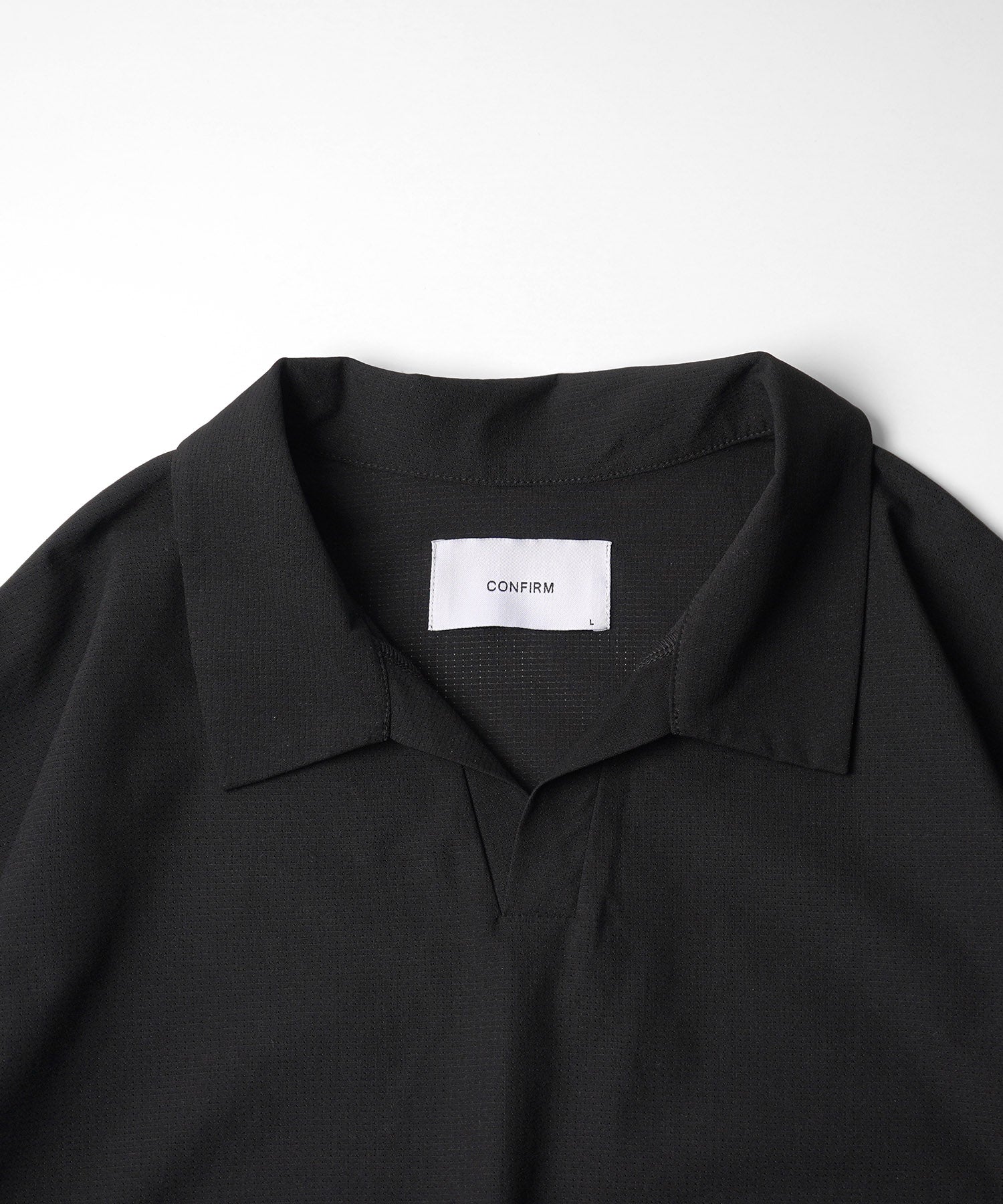 25SS ビックシルエット ポリメッシュ ドロスト スキッパーシャツ