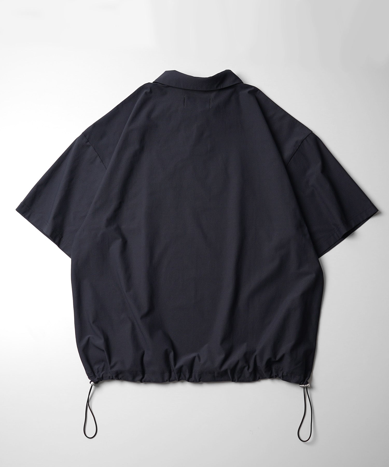 25SS ビックシルエット ポリメッシュ ドロスト スキッパーシャツ