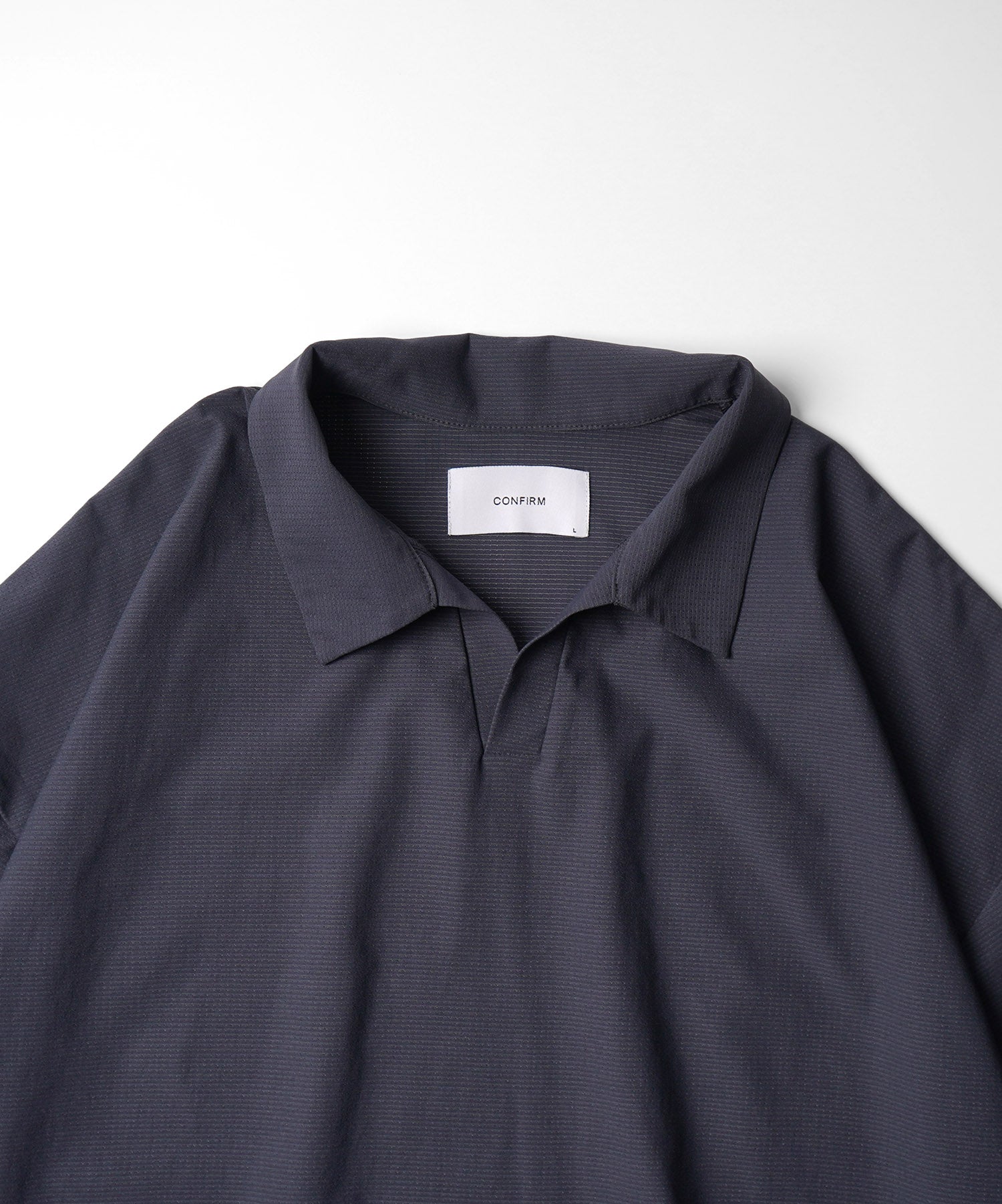 25SS ビックシルエット ポリメッシュ ドロスト スキッパーシャツ