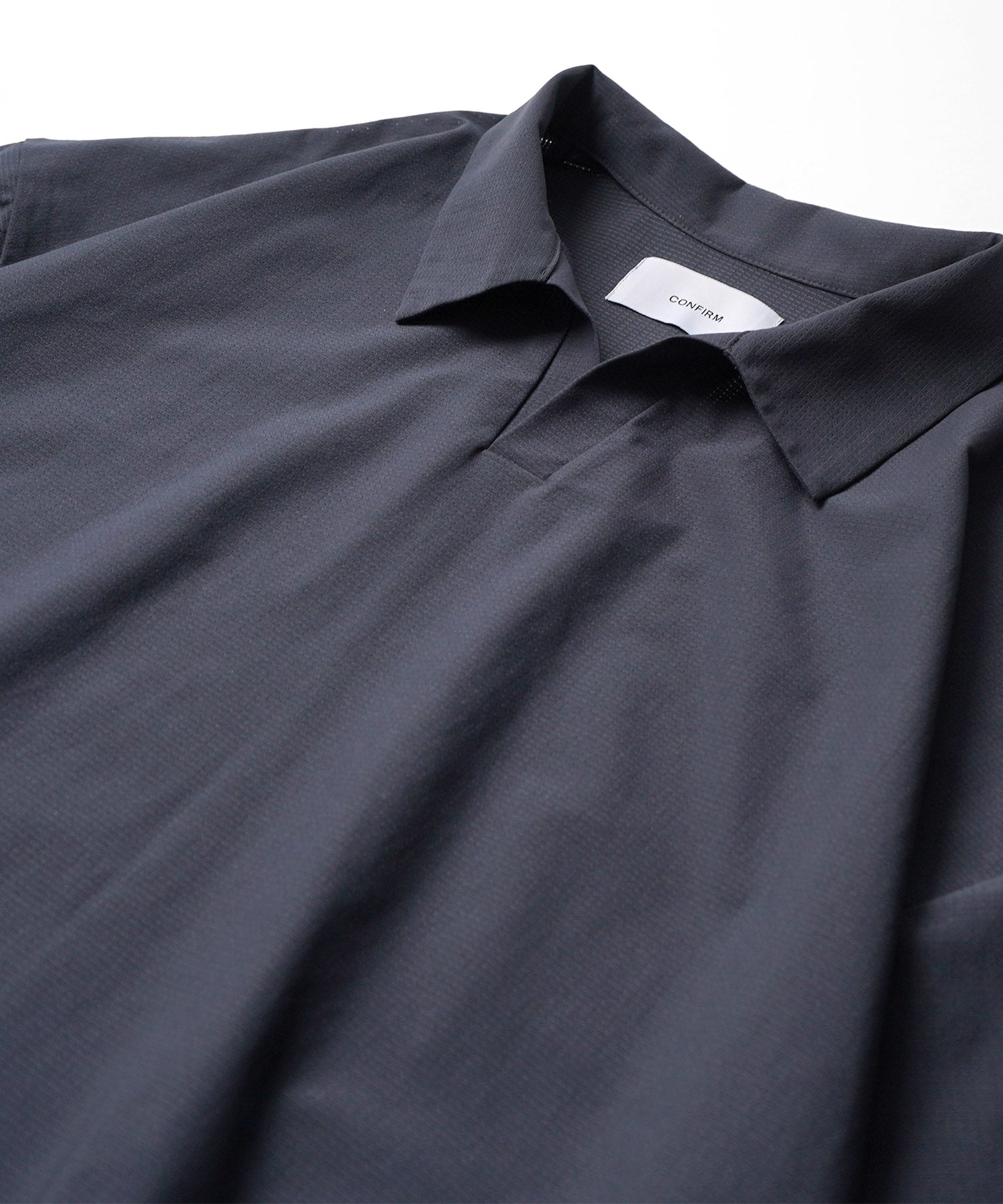 25SS ビックシルエット ポリメッシュ ドロスト スキッパーシャツ