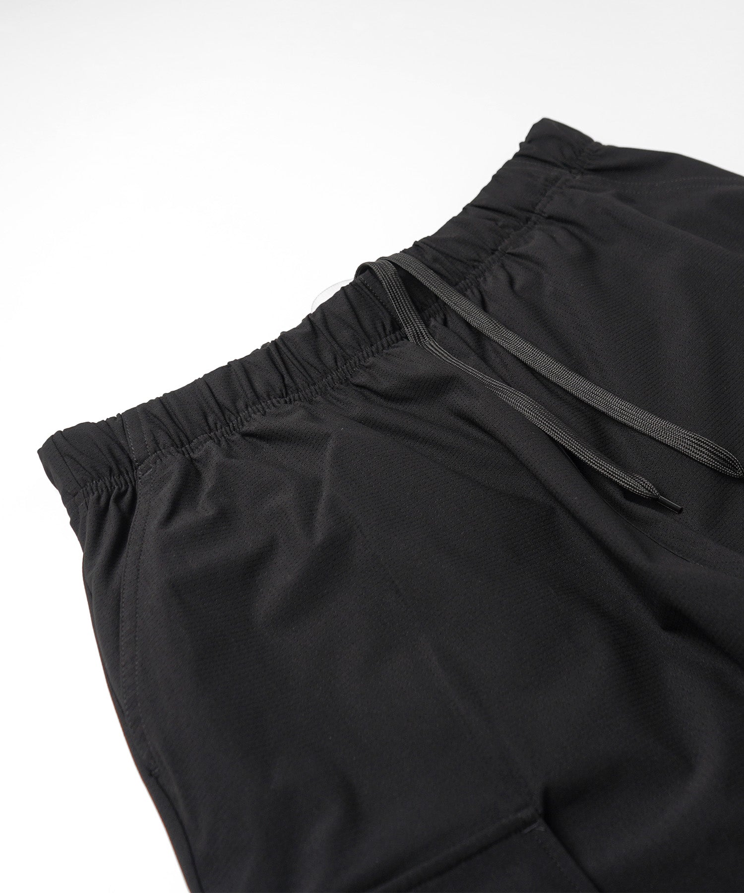 25SS ビッグポケット 裾ドロスト ワイドシルエット ポリメッシュカーゴパンツ