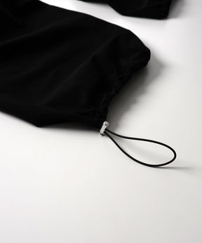 25SS ビッグポケット 裾ドロスト ワイドシルエット ポリメッシュカーゴパンツ