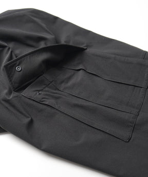 25SS ビッグポケット 裾ドロスト ワイドシルエット ポリメッシュカーゴパンツ