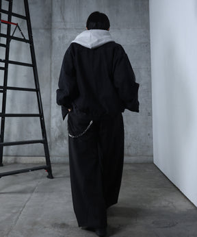 ビッグシルエット ヴィンテージライク ダブルポケット デニムブルゾン