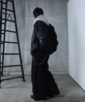 ビッグシルエット ヴィンテージライク ダブルポケット デニムブルゾン