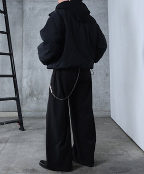 インボックスタック ドロップショルダーパファージャケット 中綿ブルゾン ドローコード