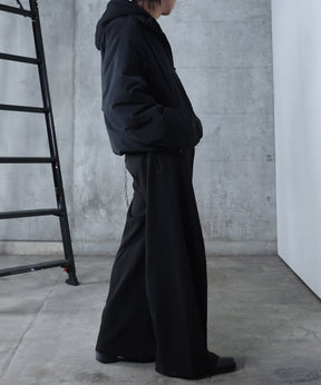 インボックスタック ドロップショルダーパファージャケット 中綿ブルゾン ドローコード