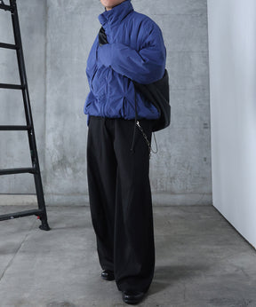 インボックスタック ドロップショルダーパファージャケット 中綿ブルゾン ドローコード