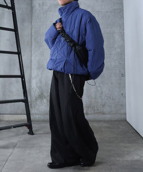 インボックスタック ドロップショルダーパファージャケット 中綿ブルゾン ドローコード