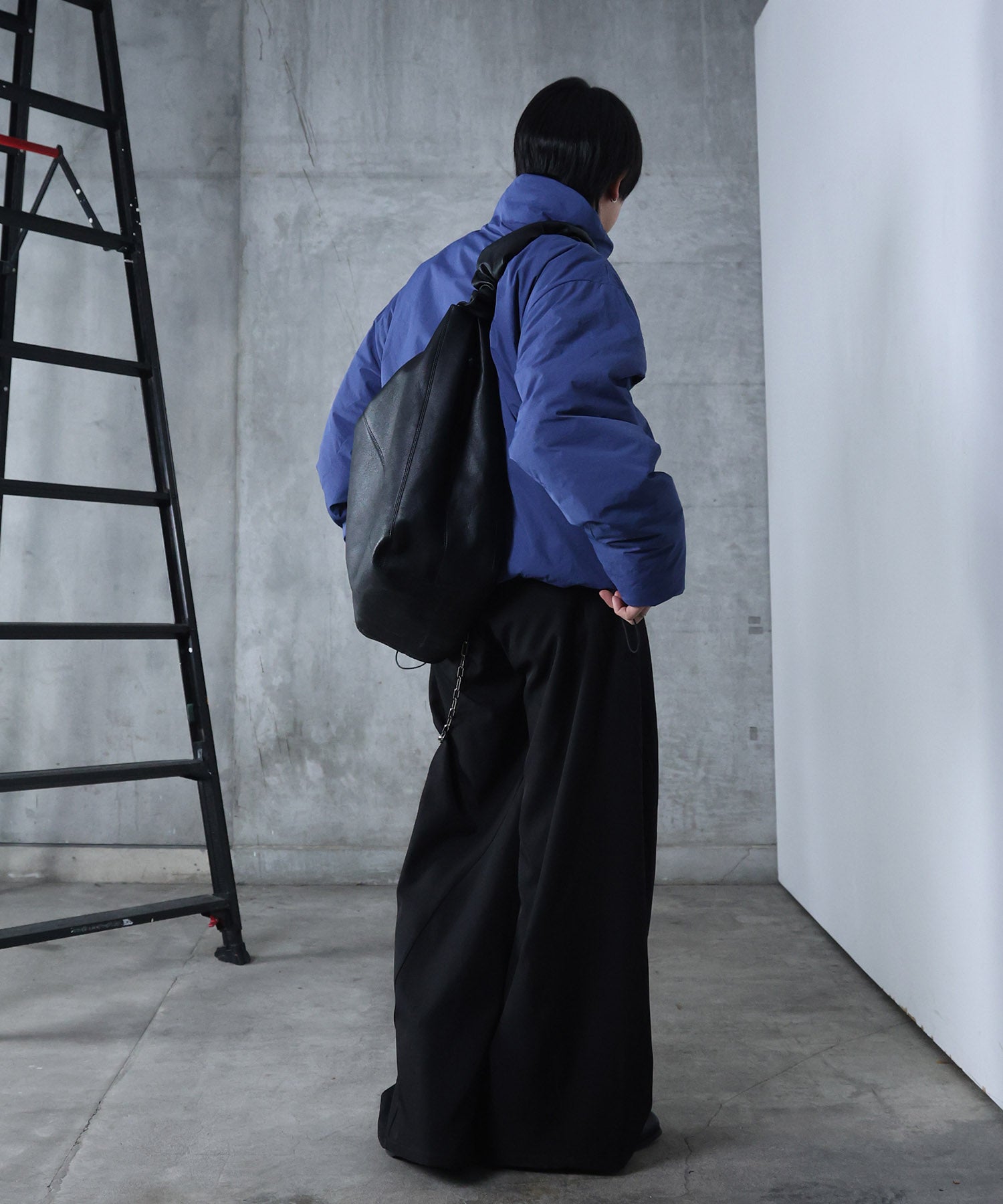 インボックスタック ドロップショルダーパファージャケット 中綿ブルゾン ドローコード