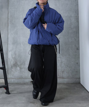 インボックスタック ドロップショルダーパファージャケット 中綿ブルゾン ドローコード