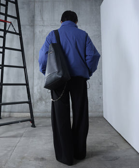 インボックスタック ドロップショルダーパファージャケット 中綿ブルゾン ドローコード