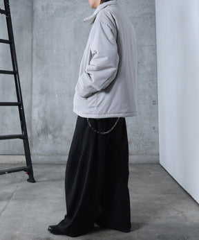 インボックスタック ドロップショルダーパファージャケット 中綿ブルゾン ドローコード