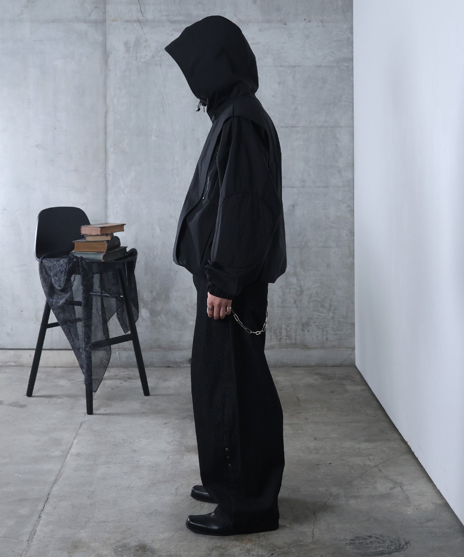 リジット / ワンウォッシュ バレルレッグ リベットデニムパンツ