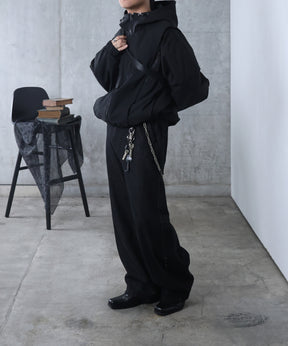 リジット / ワンウォッシュ バレルレッグ リベットデニムパンツ