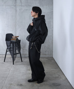 リジット / ワンウォッシュ バレルレッグ リベットデニムパンツ