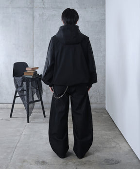 リジット / ワンウォッシュ バレルレッグ リベットデニムパンツ