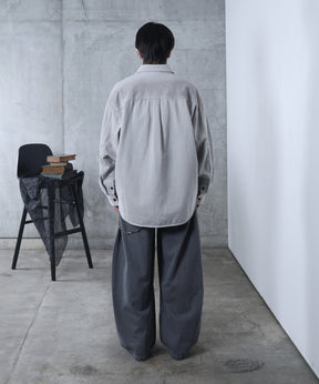 リジット / ワンウォッシュ バレルレッグ リベットデニムパンツ