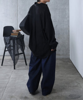 リジット / ワンウォッシュ バレルレッグ リベットデニムパンツ