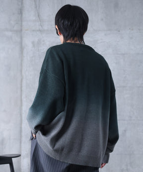 ニュアンス グラデーション ニット プルオーバー