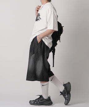 25SS アブストラクトグラフィック箔プリント 半袖Tシャツ