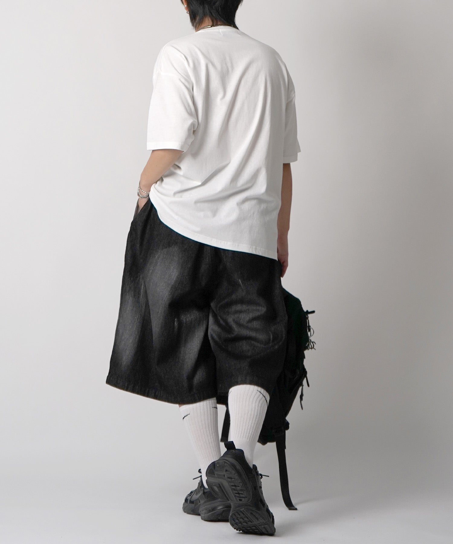 25SS アブストラクトグラフィック箔プリント 半袖Tシャツ