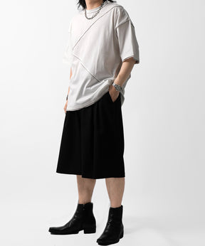 25SS カットオフ switching Tee 切替半袖Tシャツ