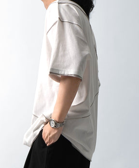 25SS カットオフ switching Tee 切替半袖Tシャツ