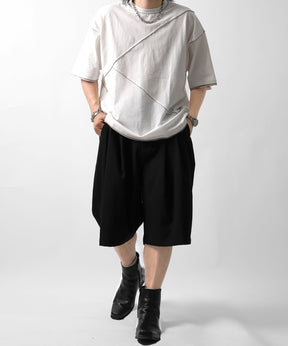 25SS カットオフ switching Tee 切替半袖Tシャツ