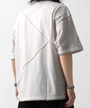 25SS カットオフ switching Tee 切替半袖Tシャツ