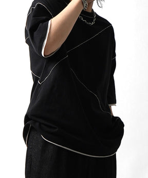 25SS カットオフ switching Tee 切替半袖Tシャツ