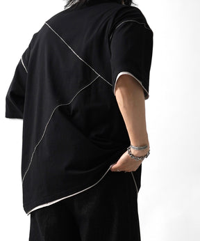 25SS カットオフ switching Tee 切替半袖Tシャツ