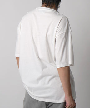 25SS アブストラクトグラフィック箔プリント 半袖Tシャツ