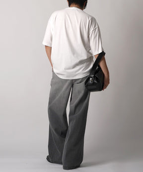 25SS アブストラクトグラフィック箔プリント 半袖Tシャツ