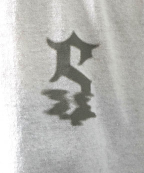 25SS フェードロゴ ボックスシルエット グランジ風 レトロモチーフ バックプリント 半袖Tシャツ