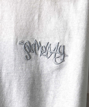 25SS クラウン ボックスシルエット グランジ風 レトロモチーフ バックプリント 半袖Tシャツ