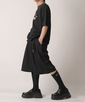 25SS アブストラクトグラフィック箔プリント 半袖Tシャツ