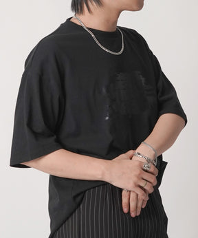 25SS アブストラクトグラフィック箔プリント 半袖Tシャツ