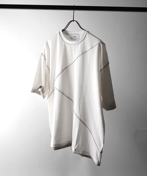 25SS カットオフ switching Tee 切替半袖Tシャツ