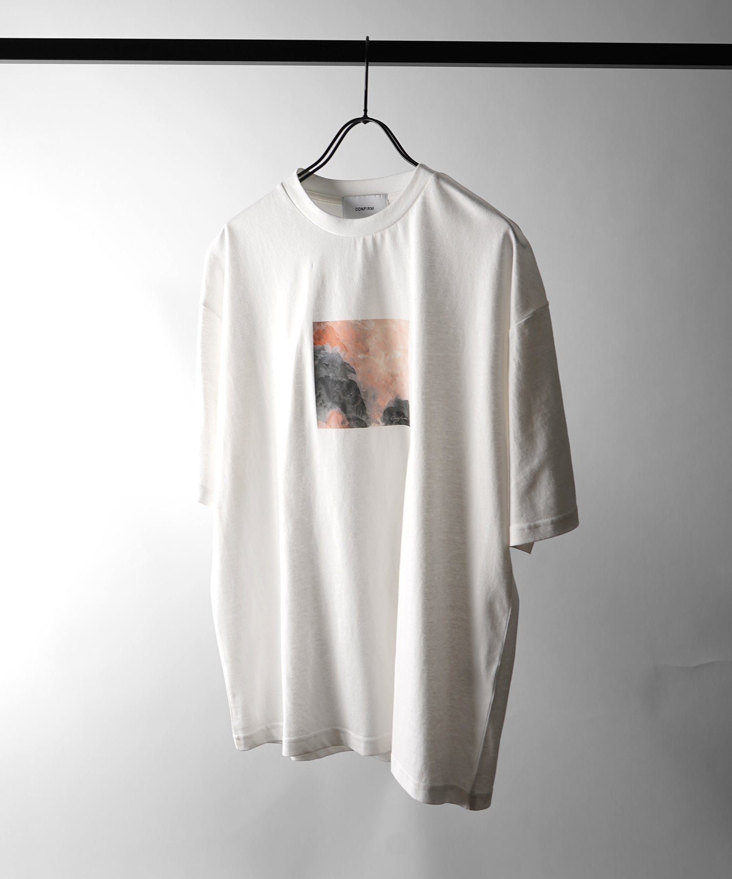 25SS アブストラクト絵画 フロントプリント 半袖Tシャツ