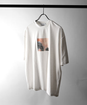 25SS アブストラクト絵画 フロントプリント 半袖Tシャツ