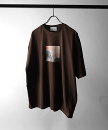 25SS アブストラクト絵画 フロントプリント 半袖Tシャツ