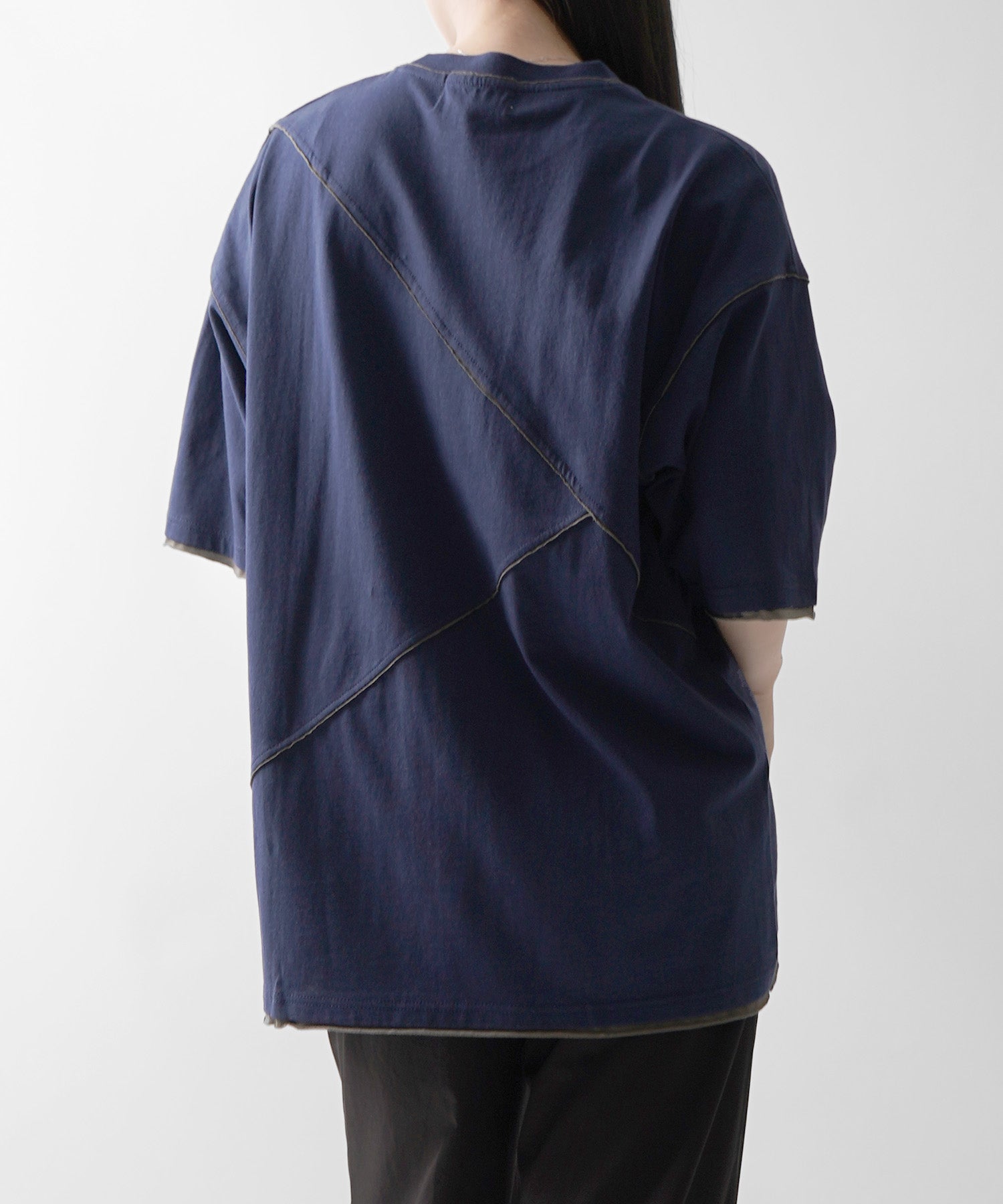 25SS カットオフ switching Tee 切替半袖Tシャツ