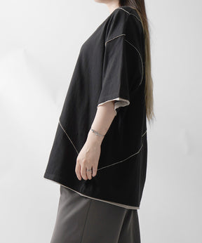 25SS カットオフ switching Tee 切替半袖Tシャツ