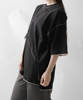 25SS カットオフ switching Tee 切替半袖Tシャツ