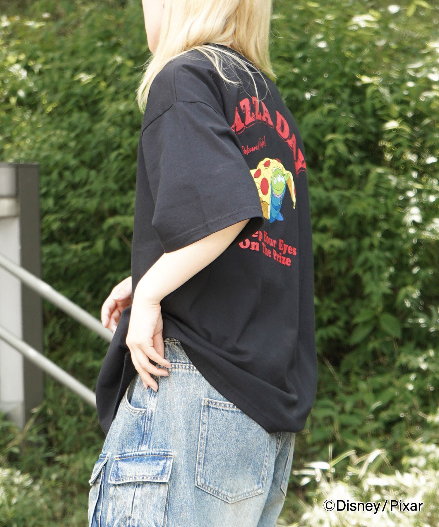 25SS【Disney Pixar / ディズニーピクサー】トイ・ストーリー ビッグシルエット半袖プリントTシャツ カットソー メンズ レディース