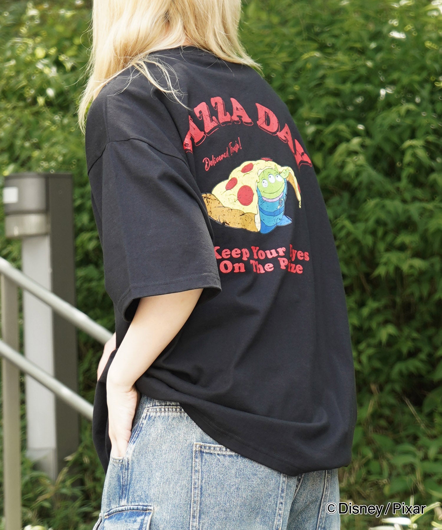 25SS【Disney Pixar / ディズニーピクサー】トイ・ストーリー ビッグシルエット半袖プリントTシャツ カットソー メンズ レディース