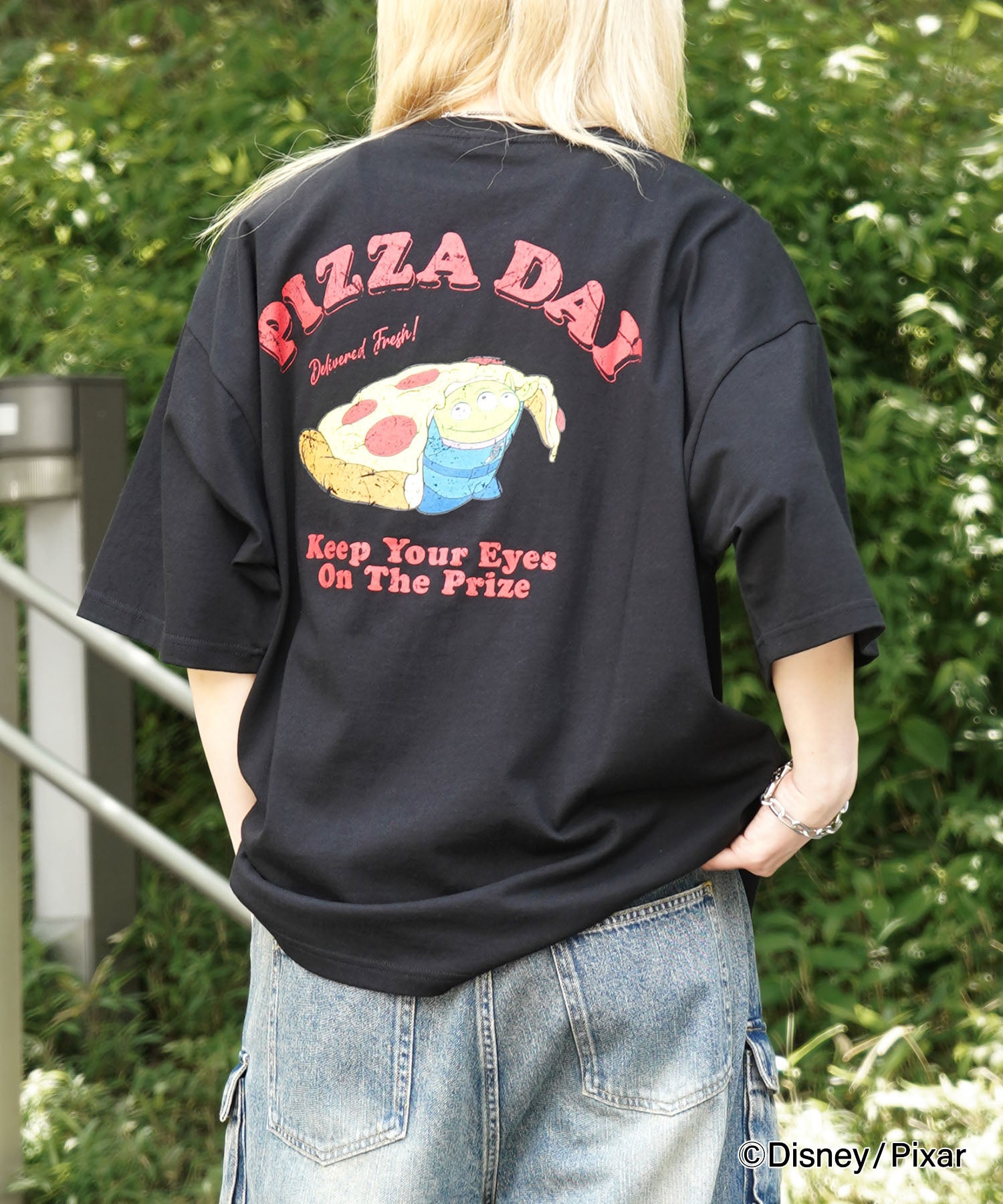 25SS【Disney Pixar / ディズニーピクサー】トイ・ストーリー ビッグシルエット半袖プリントTシャツ カットソー メンズ レディース